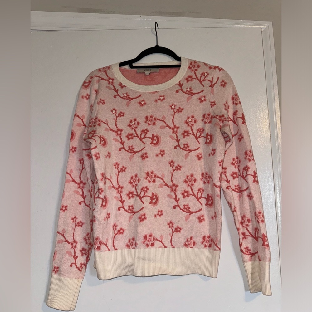Loft cherry blossom sweater